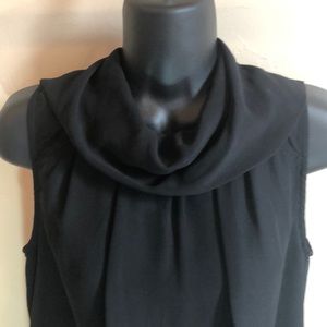 Sheer lined sleeveless blouse